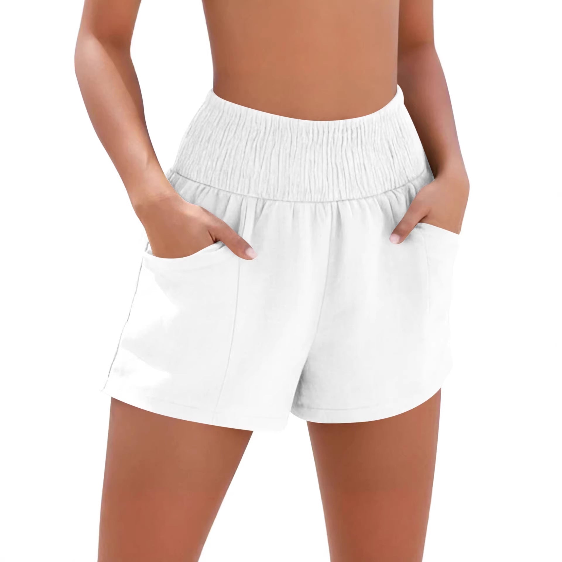 Drawstring Pocket Loose Casual Women's Beach Shorts