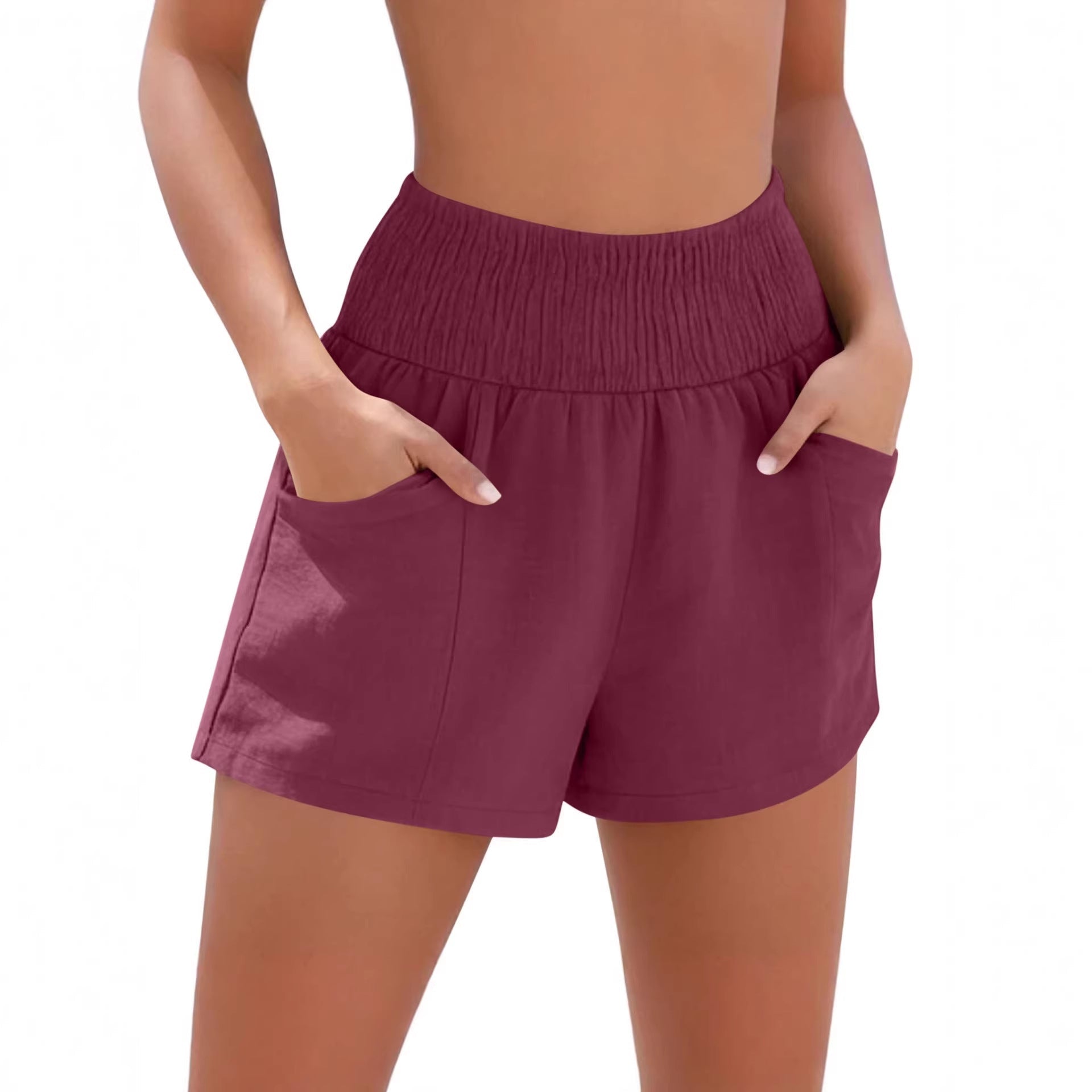 Drawstring Pocket Loose Casual Women's Beach Shorts